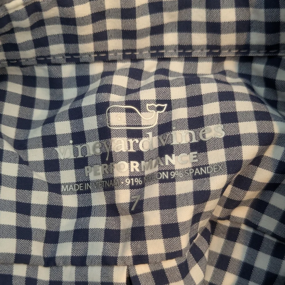 Vineyard Vines Performance Plaid Button Down Shirt 7